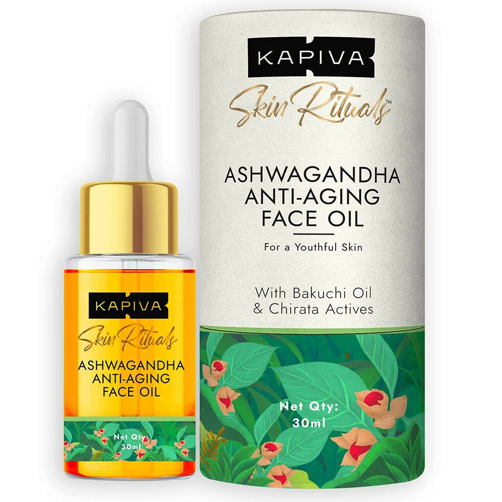 Kapiva Ayurveda Skin Rituals Ashwagandha Anti-Aging Face Oil | Grocsy