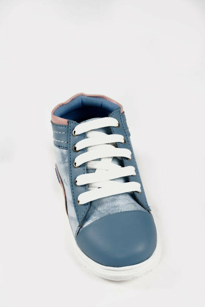Tiny Bugs For Boys & Girls Party Wear Boots - Sky Blue | Grocsy
