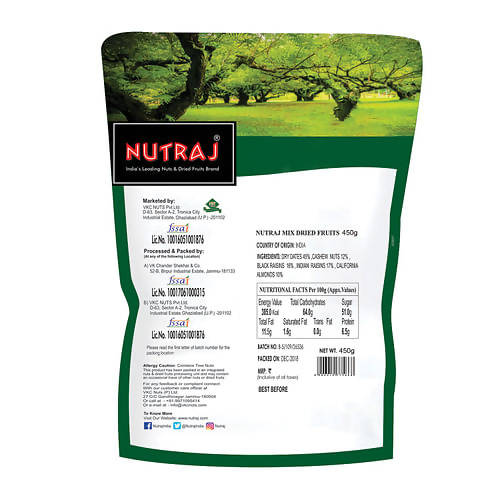 Nutraj Energy Mix (Nuts & Dried Fruits) | Grocsy