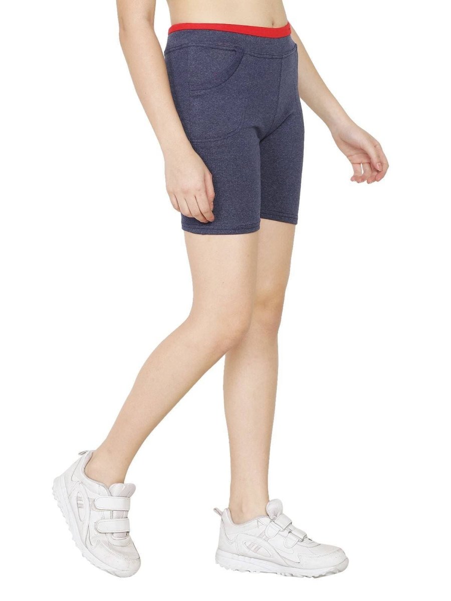 Asmaani Blue Grey Color Short Pant with Two Side Pockets | Grocsy