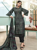Jyoti Fashion Women's Green Velvet Digital Print with Resham Thread work Kurta with Trouser & Dupatta | Grocsy