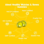 Nutriburst Healthy Muscles & Bones Gummies With Calcium & Vitamin D | Grocsy