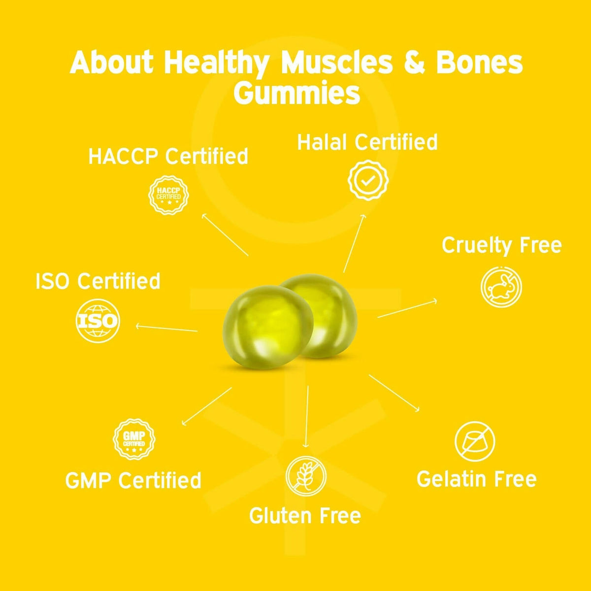 Nutriburst Healthy Muscles & Bones Gummies With Calcium & Vitamin D | Grocsy