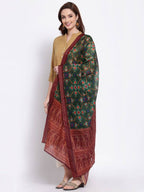 Myshka Women's Latest Multi Cotton Silk Printed Casual Dupatta | Grocsy