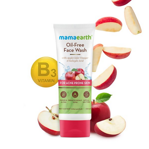 Mamaearth Oil-Free Face Wash with Apple Cider Vinegar & Salicylic Acid | Grocsy