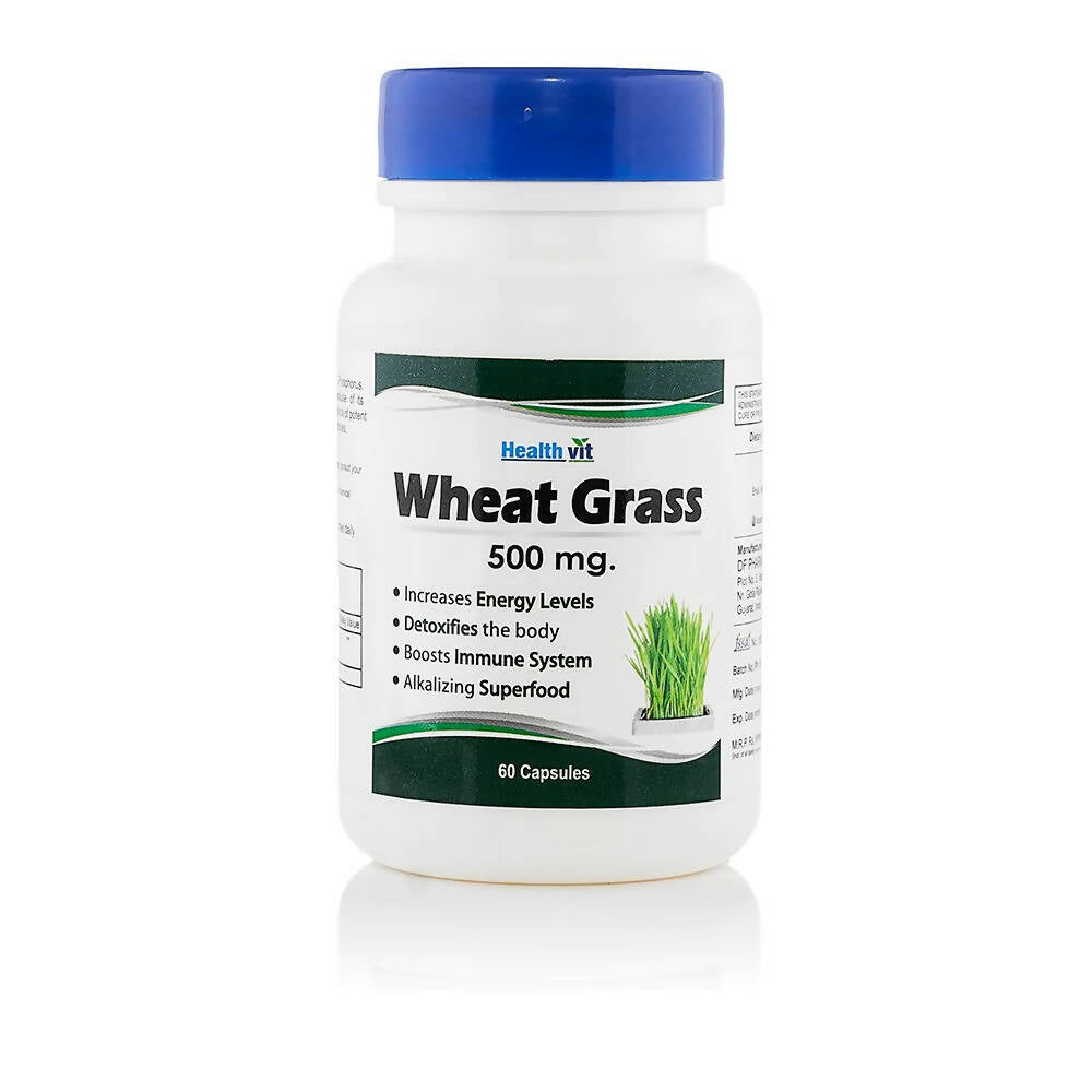 Healthvit Wheat Grass Capsules | Grocsy