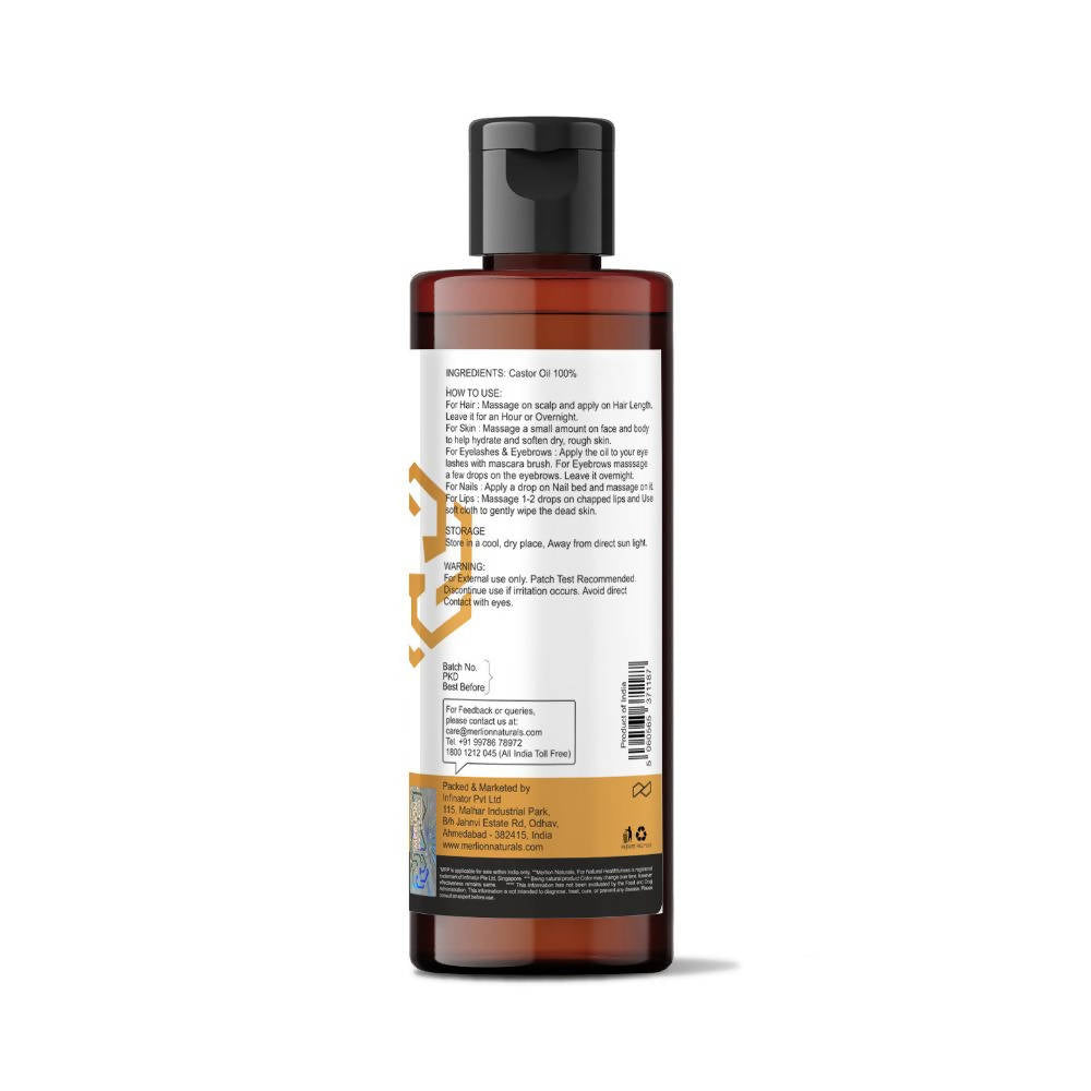 Merlion Naturals Castor Oil (Cold Pressed) | Grocsy