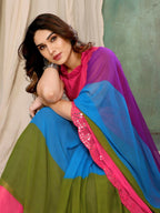 Aafreen Partywear Designer Multi Georgette Fancy Saree | Grocsy