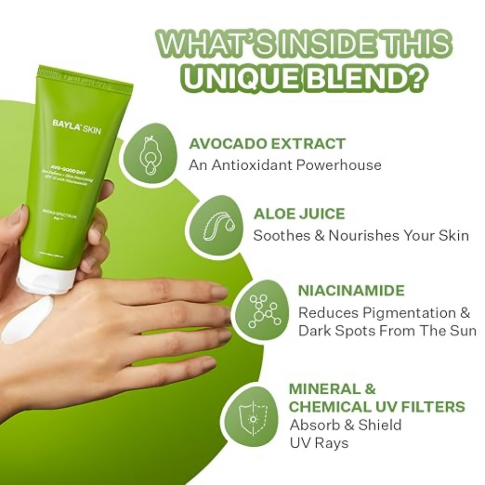 Bayla Skin Avo-Good Day Sunscreen SPF 35 PA+++ | Grocsy