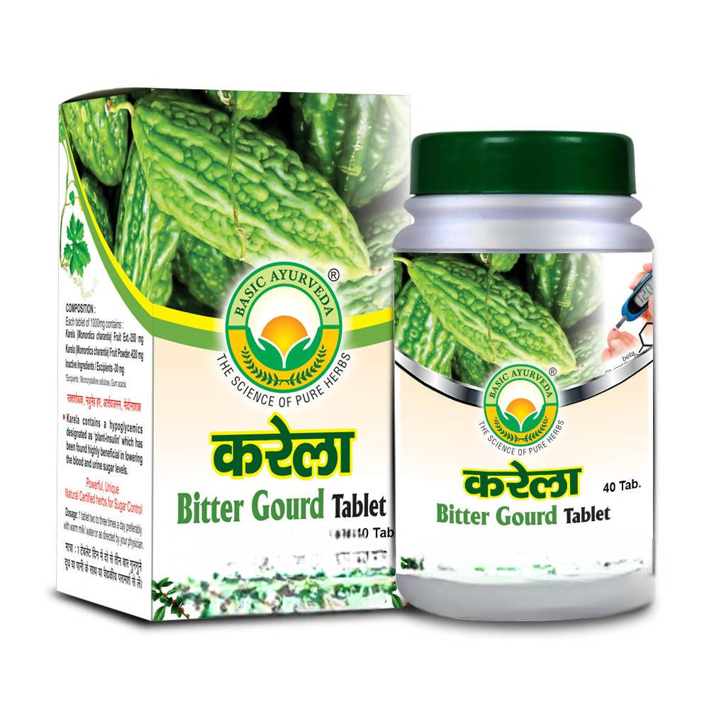 Basic Ayurveda Karela Bitter Gourd Tablet | Grocsy