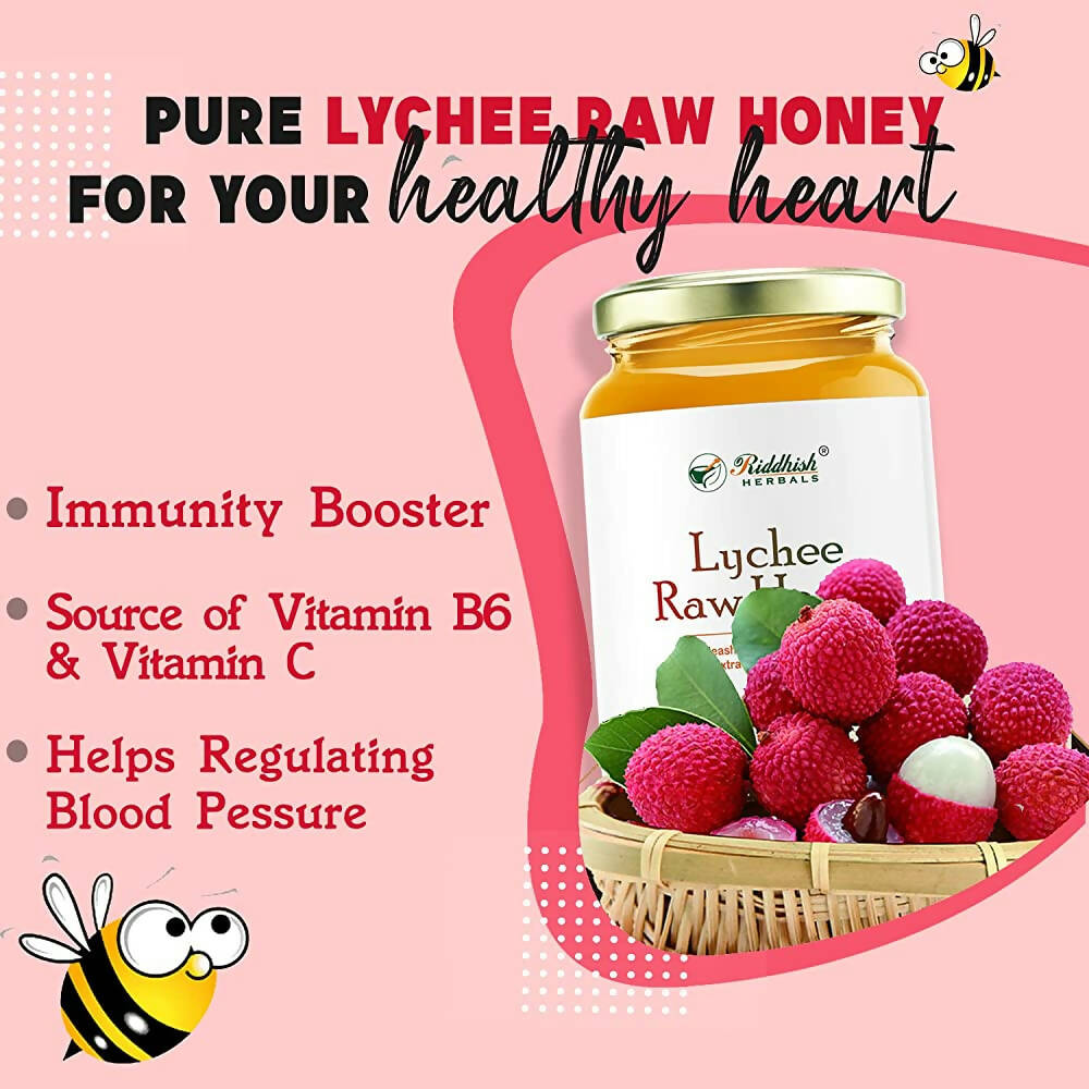 Riddhish Herbals Organic Pure Lychee Raw Honey | Grocsy