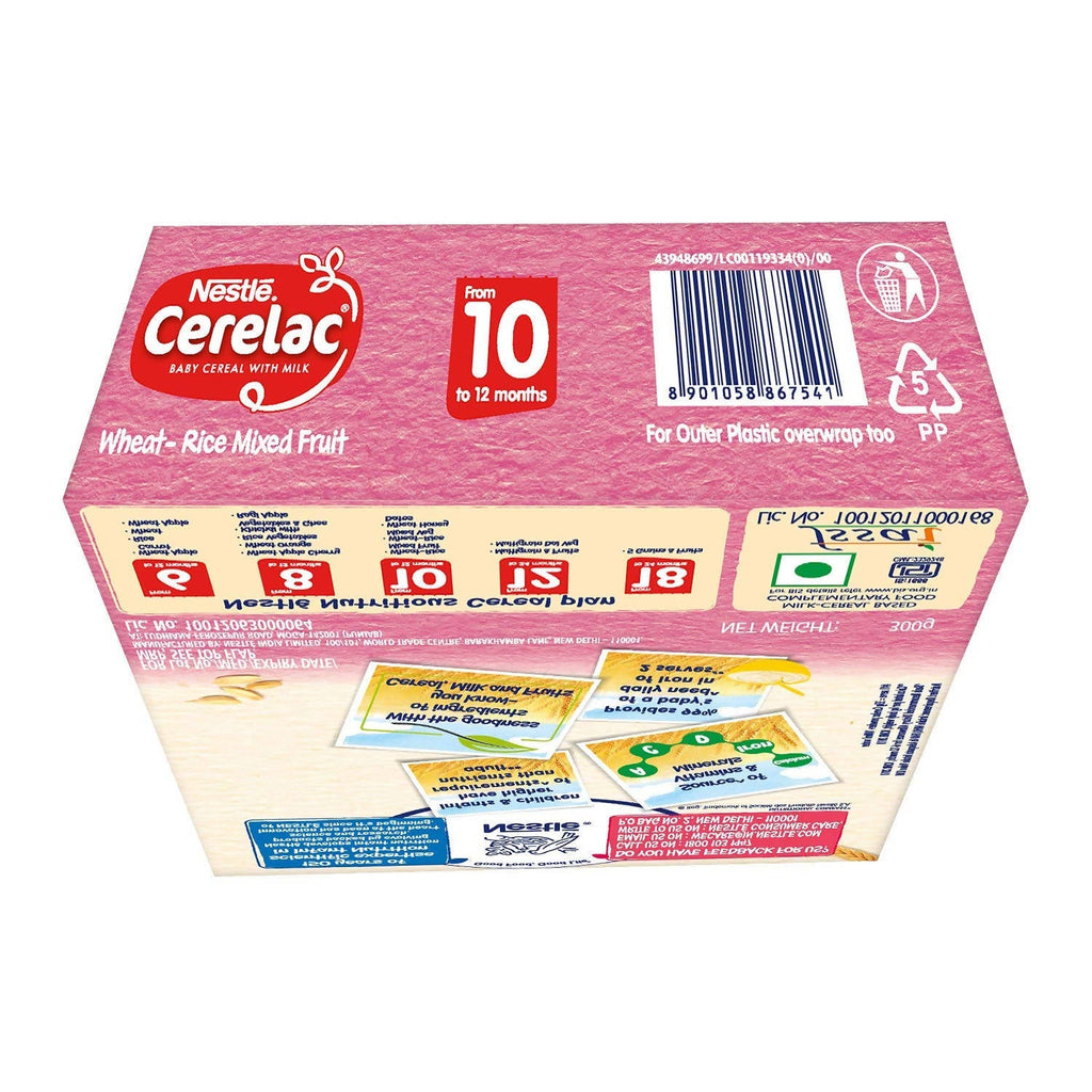 Nestle Cerelac Baby Cereal With Milk Wheat - Rice Mixed Fruit | Grocsy