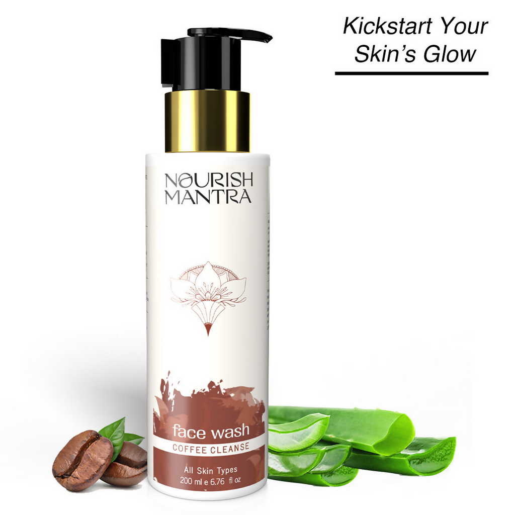 Nourish Mantra Coffee Cleanse Face Wash with Coffee Niacinamide, & Aloe Vera | Grocsy