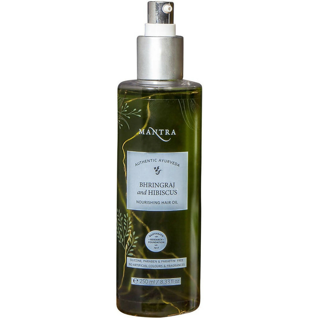 Mantra Herbal Bhringraj and Hibiscus Nourishing Hair Oil | Grocsy