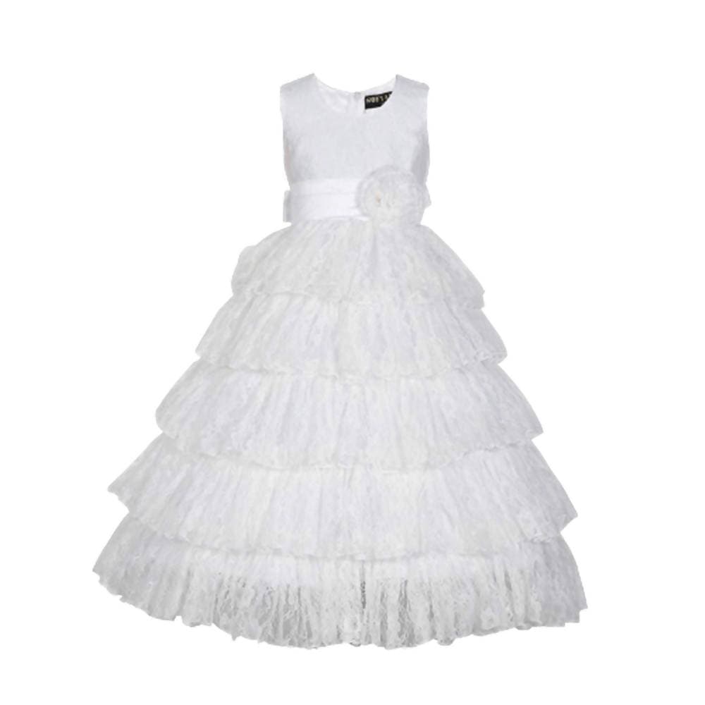Asmaani Baby Girl's White Colour Fancy Dress (AS-DRESS-22110) | Grocsy