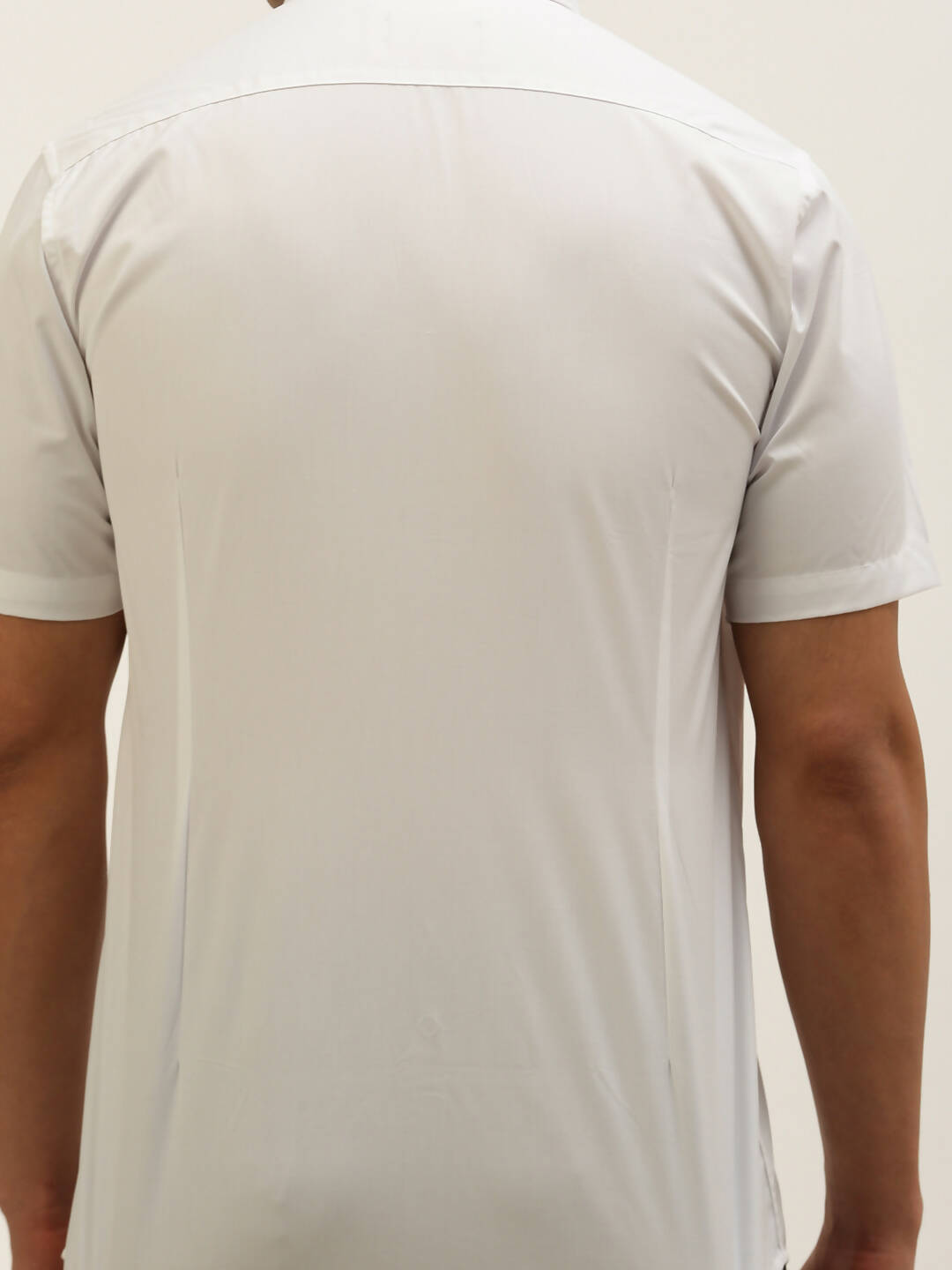 Ramraj Cotton Mens Half Sleeve Formal 100% Cotton White Shirt | Grocsy