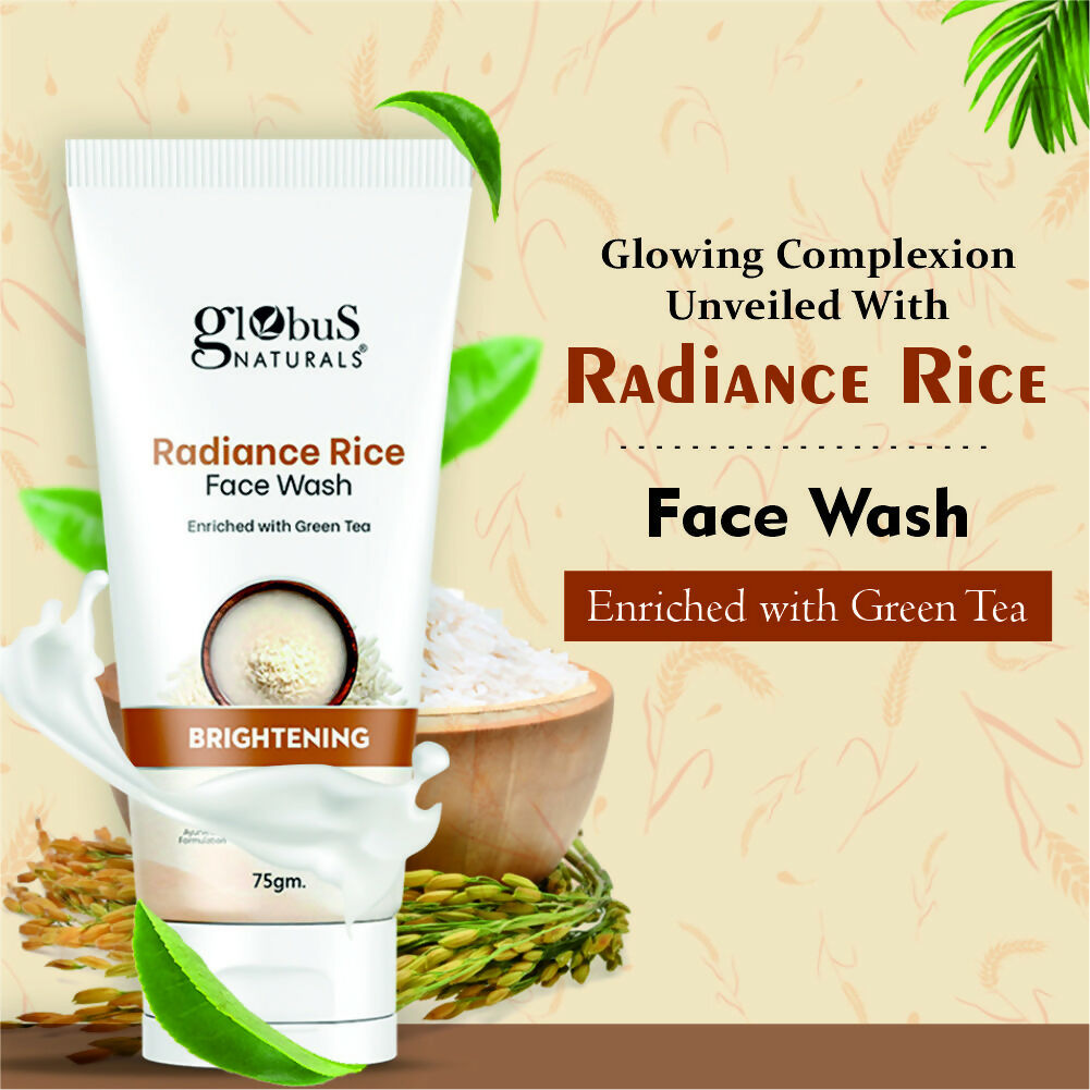 Globus Naturals Radiance Rice Face Wash | Grocsy