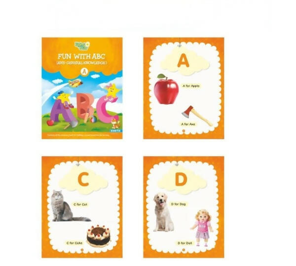 Rising Star General Knowledge & Conversation Book A| Set of 3| Fun With ABC, Environmental Studies, Good Habit| Picture Dictionary| Ages 3-7 Years | Grocsy