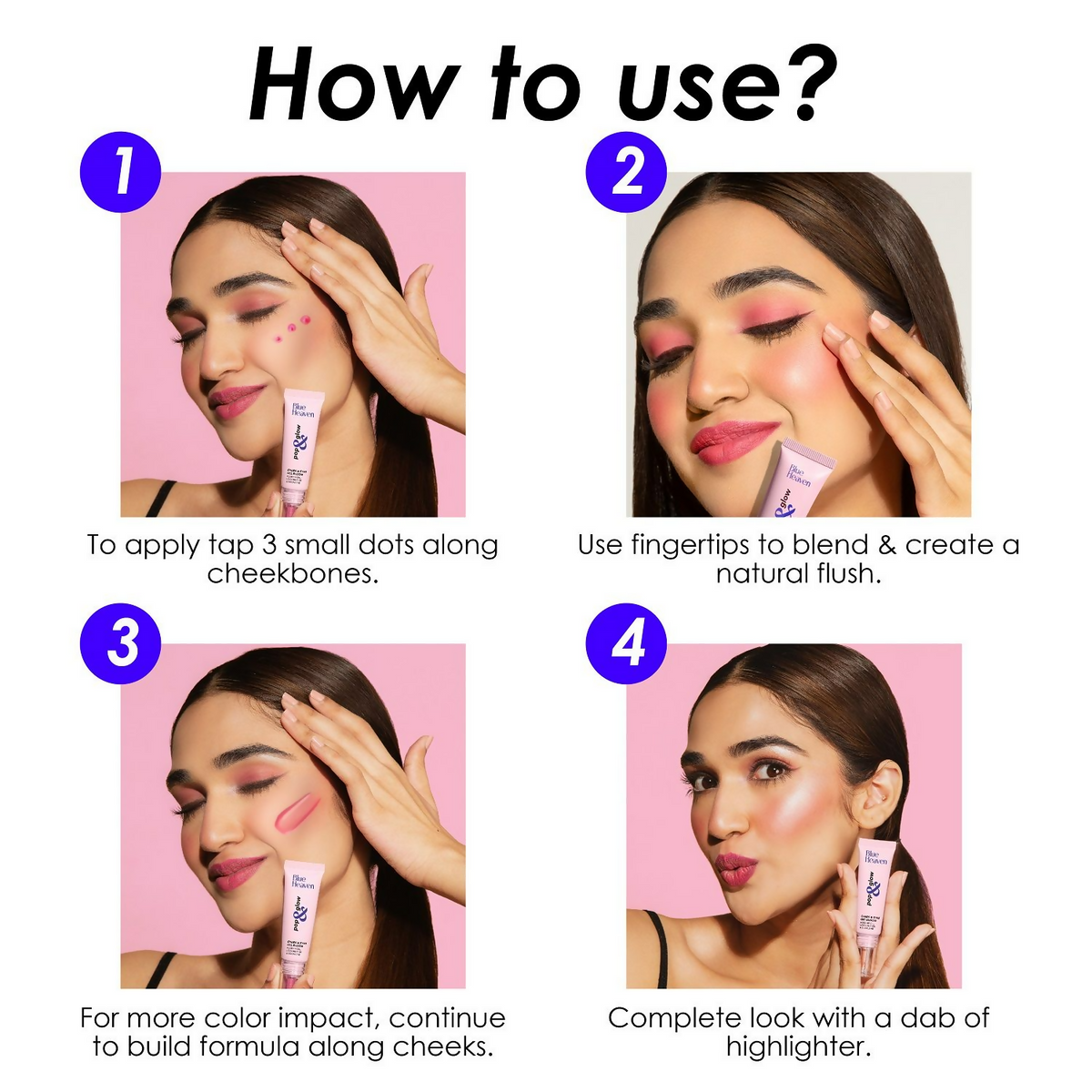 Blue Heaven Pop & Glow Blush - Coral Flash | Grocsy