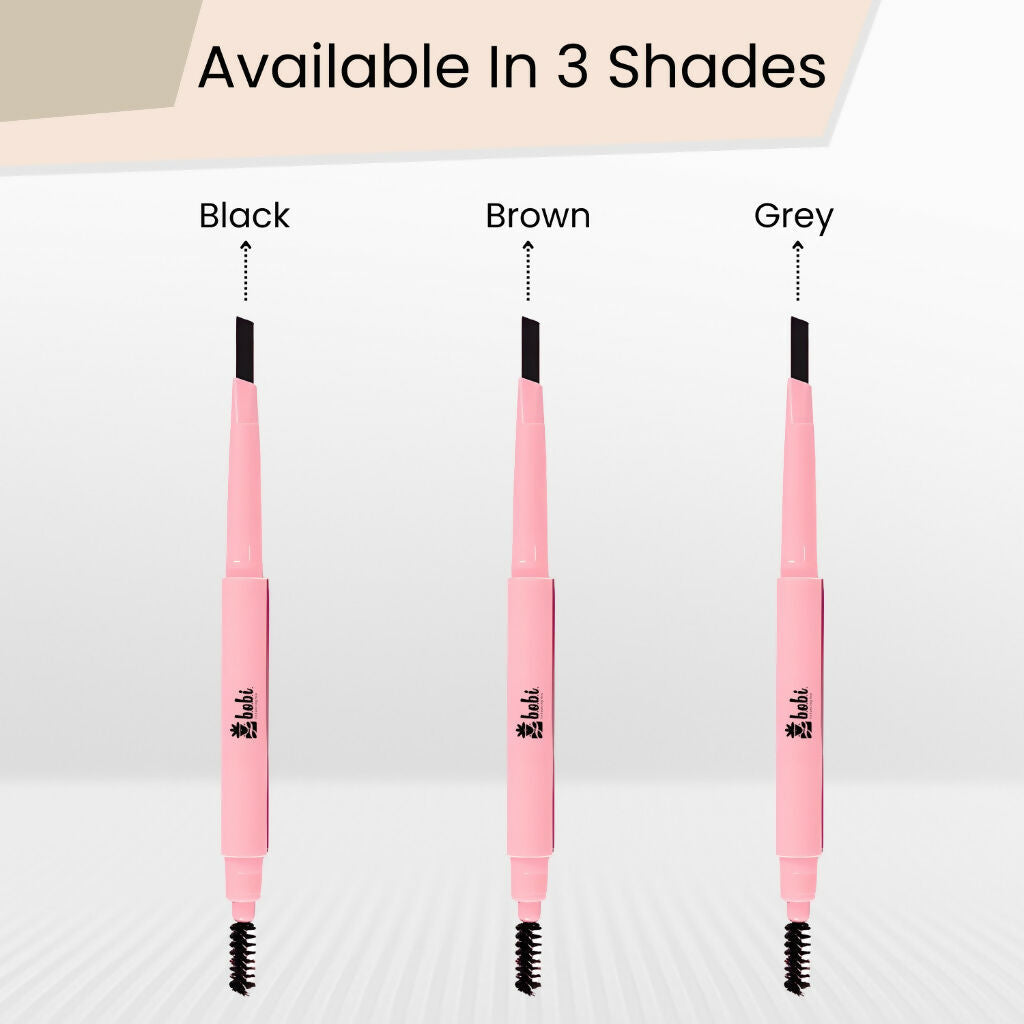 BOBI Eyebrow Pencil Grey Waterproof Smudgeproof Finish | Grocsy