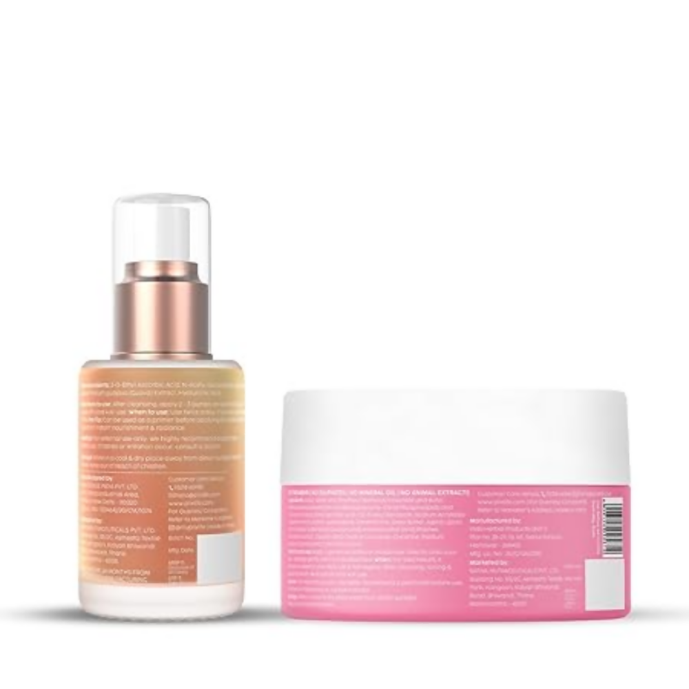 PLIX The Plant Fix Guava Glowy Kit With 24K Gold Dewy Serum & SPF 20 Moisturizer | Grocsy