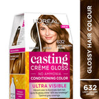 L'Oreal Paris Casting Creme Gloss Ultra Visible Conditioning Hair Color - 632 Light Golden Brown | Grocsy