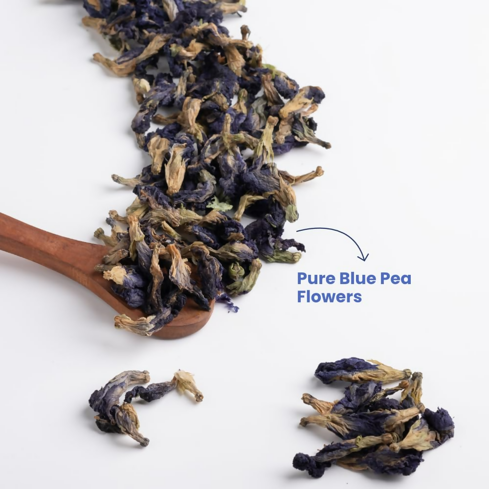 Tea Trunk Blue Pea Flowers Natural Anti-Oxidant Butterfly Pea Flower Tisane Green Tea | Grocsy