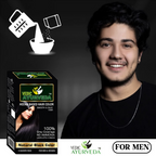 VedicAyurveda Natural Pure Henna Based Hair Color - Natural Black | Grocsy