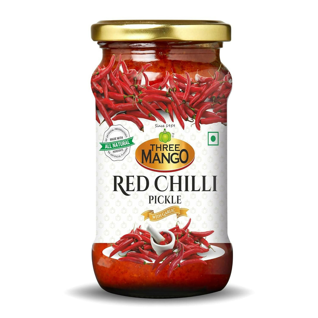 Three Mango Red Chilly Pickle | Grocsy