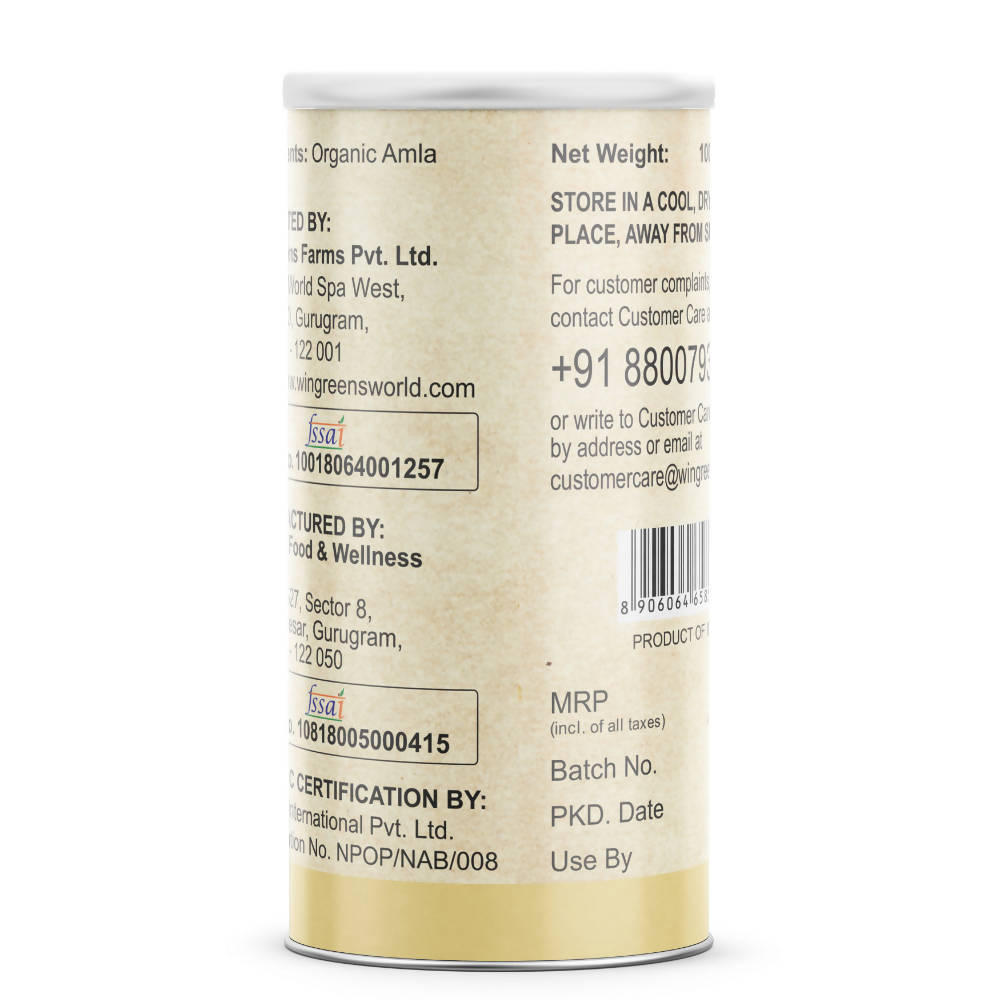 Wingreens Farms Organic Amla Powder | Grocsy