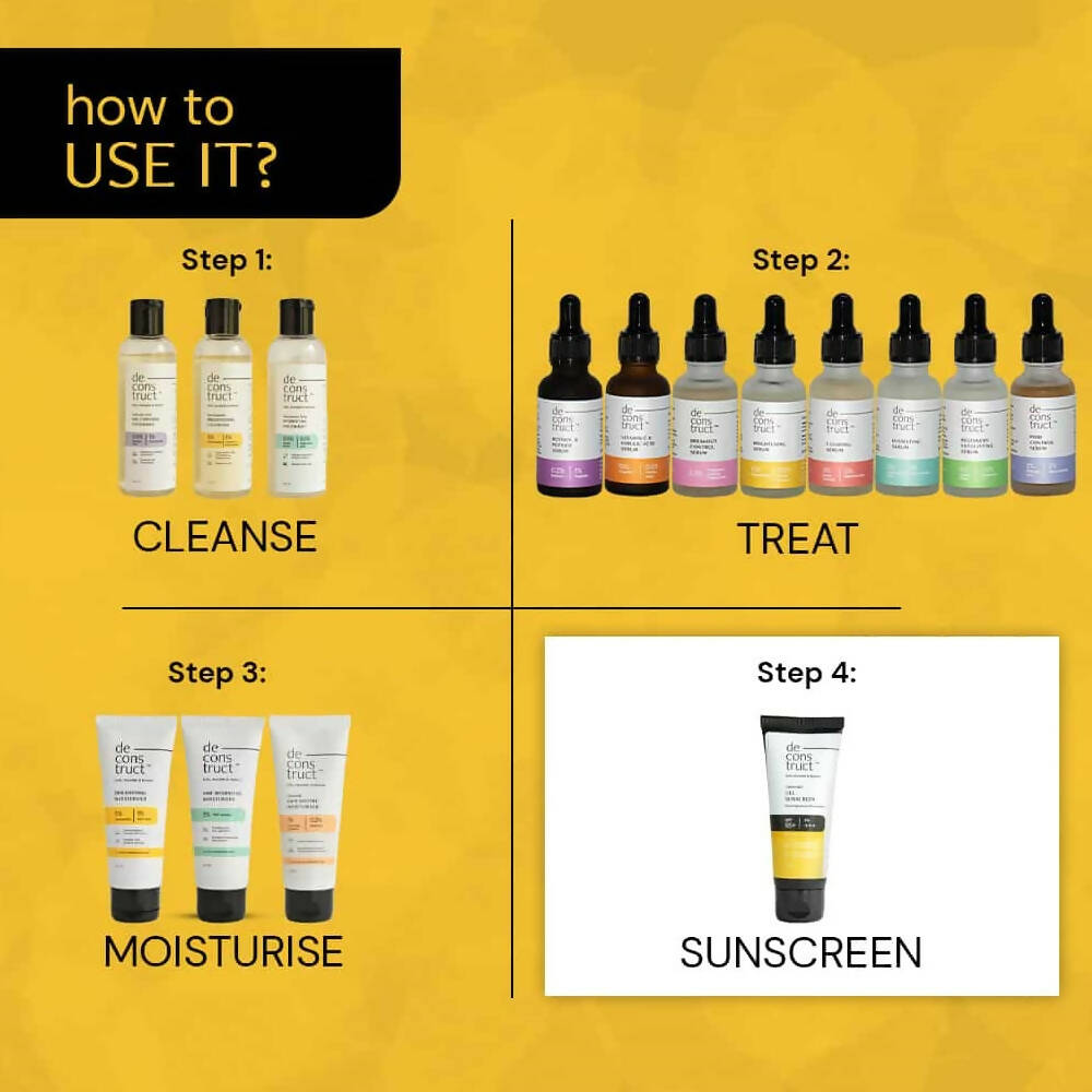 Deconstruct Light Weight Gel Sunscreen | Grocsy