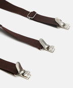 Manet Boys Solid Suspenders - Brown | Grocsy
