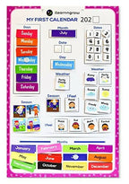 iLearnngrow Kids Home Calendar - Day, Date, Month, Weather, Season Learning Made by MDF Board (English) for 2-6 Year Kids | Grocsy