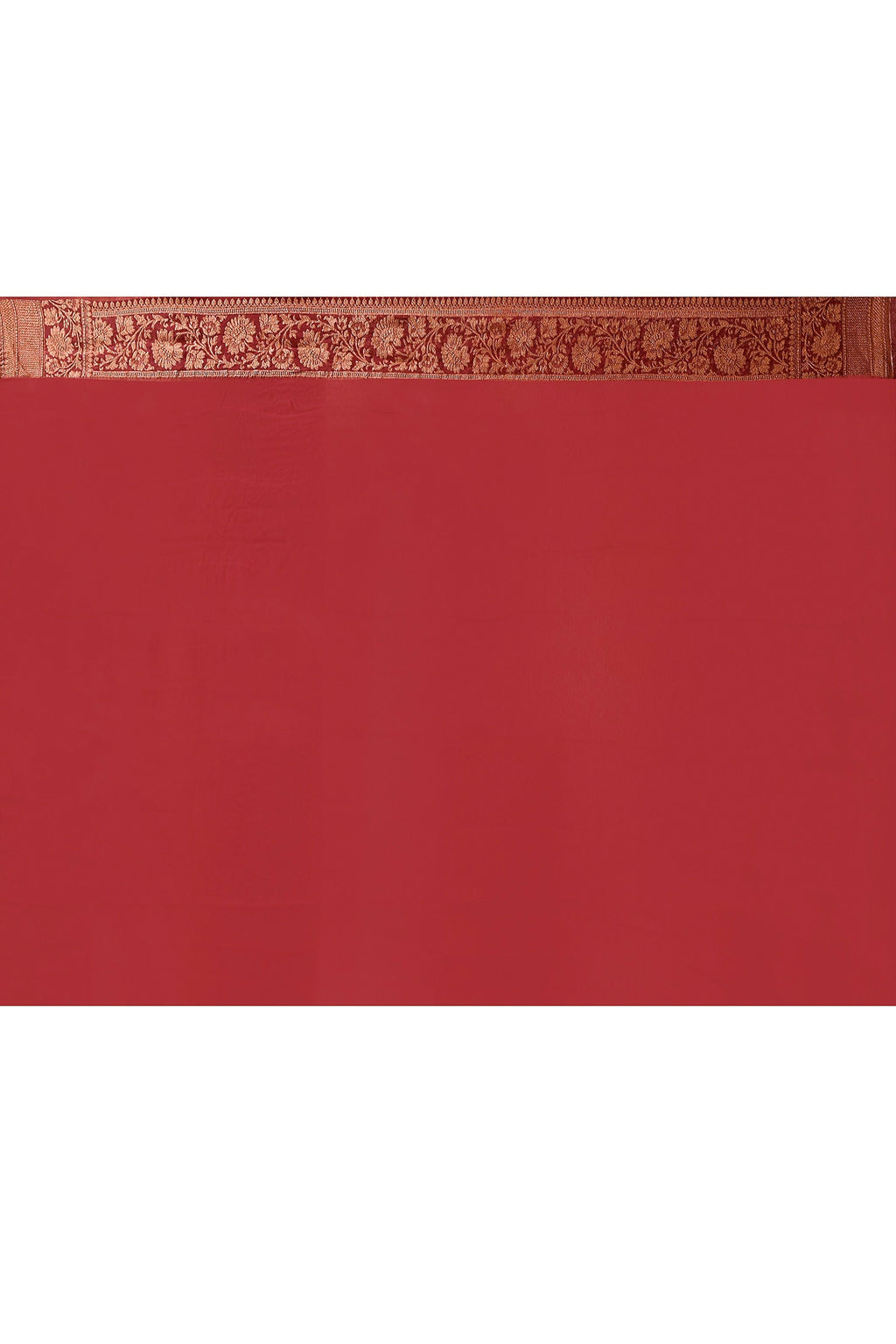 Joban Fashion Dark Pink Crepe Chiffon Pure Handloom Banarasi Silk Saree | Grocsy