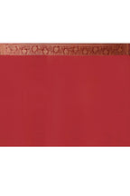 Joban Fashion Dark Pink Crepe Chiffon Pure Handloom Banarasi Silk Saree | Grocsy