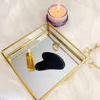 Natural Vibes Black Obsidian Face Gua Sha with Free Gold Beauty Elixir Oil | Grocsy