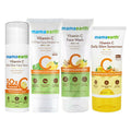 Mamaearth CSMS (Cleanser, Serum, Moisturizer, Sunscreen) Vitamin C Glow & Protect Regimen Combo | Grocsy