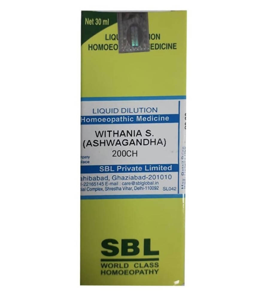 SBL Homeopathy Withania S (Ashwagandha) Dilution | Grocsy