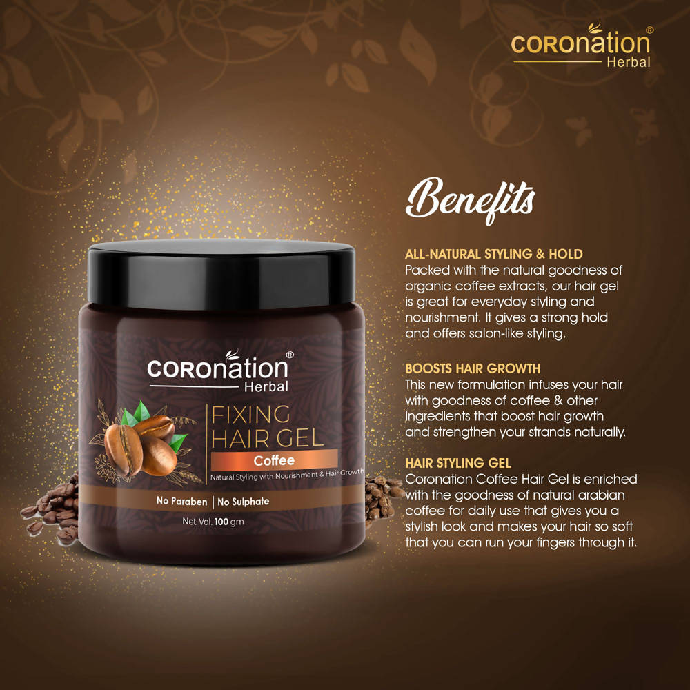 Coronation Herbal Coffee Fixing Hair Gel | Grocsy
