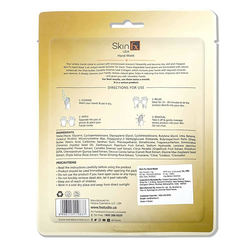 Skin Fx Nourishing & Smoothening Hand Sheet Mask | Grocsy