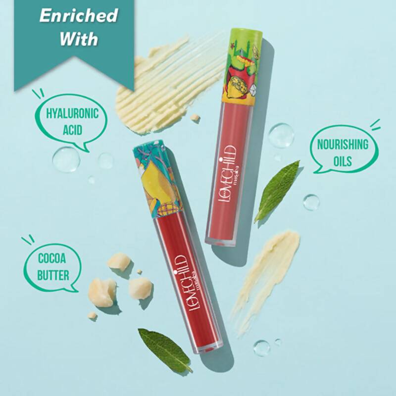 LoveChild By Masaba Gupta Mamma Mia Lush-Matte Lip Creme - Meetha Jaljeera | Grocsy
