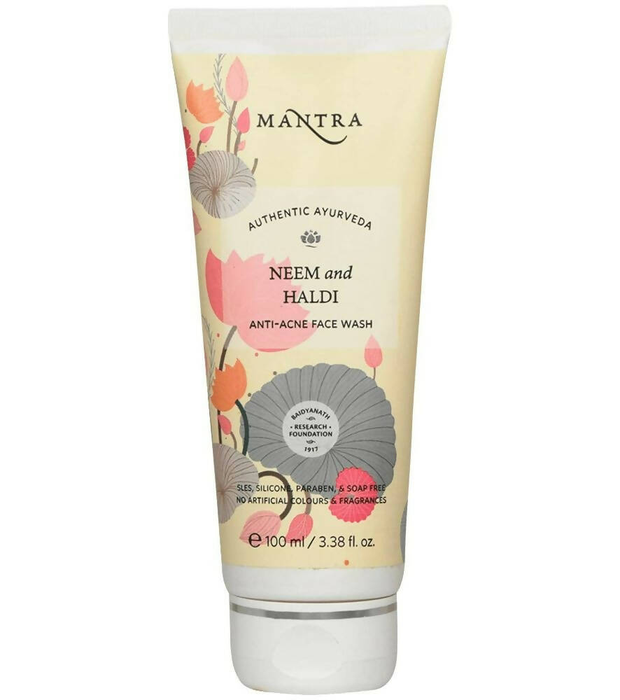 Mantra Herbal Neem and Haldi Anti-Acne Face Wash | Grocsy