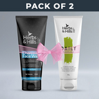 Herbs & Hills Charcoal Facewash & Moisturiser | Grocsy