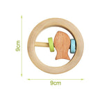 Matoyi Wooden Baby Rattle Cum Teether | Grocsy