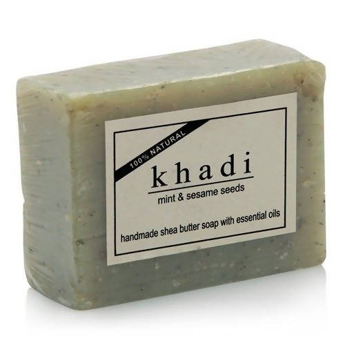 Khadi Natural Mint & Sesame Seeds Soap | Grocsy