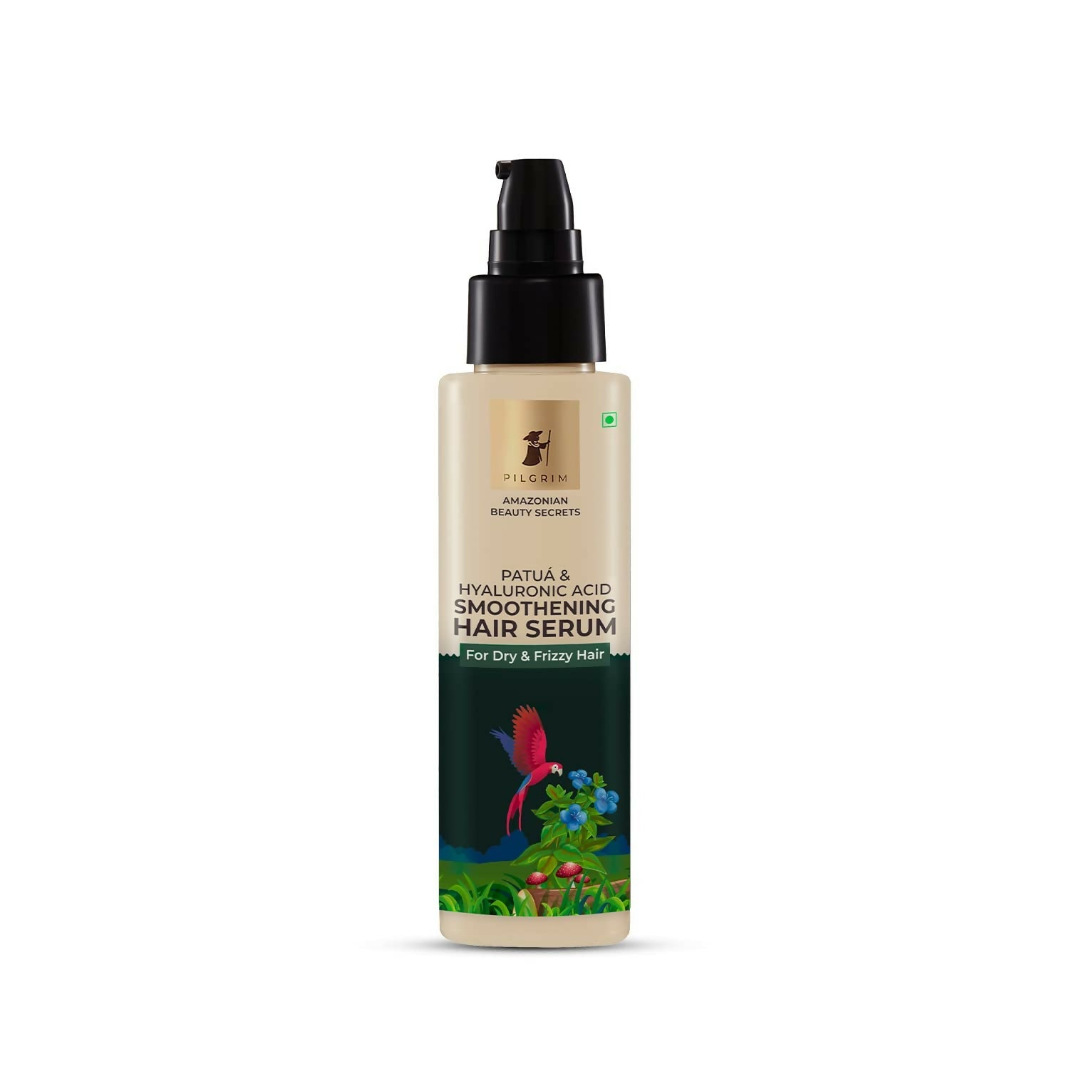 Pilgrim Amazonian Patuá & Hyaluronic Acid Smoothening Hair Serum For Dry & Frizzy Hair, For Hair Smoothening | Grocsy