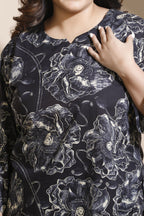 Breathables Floral Cotton Co-Ord Set – Black | Grocsy