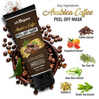 LA Organo Papaya Hydrating Face Gel with Alovera & Vit-E & Arabica Coffee Peel Off Mask Combo | Grocsy