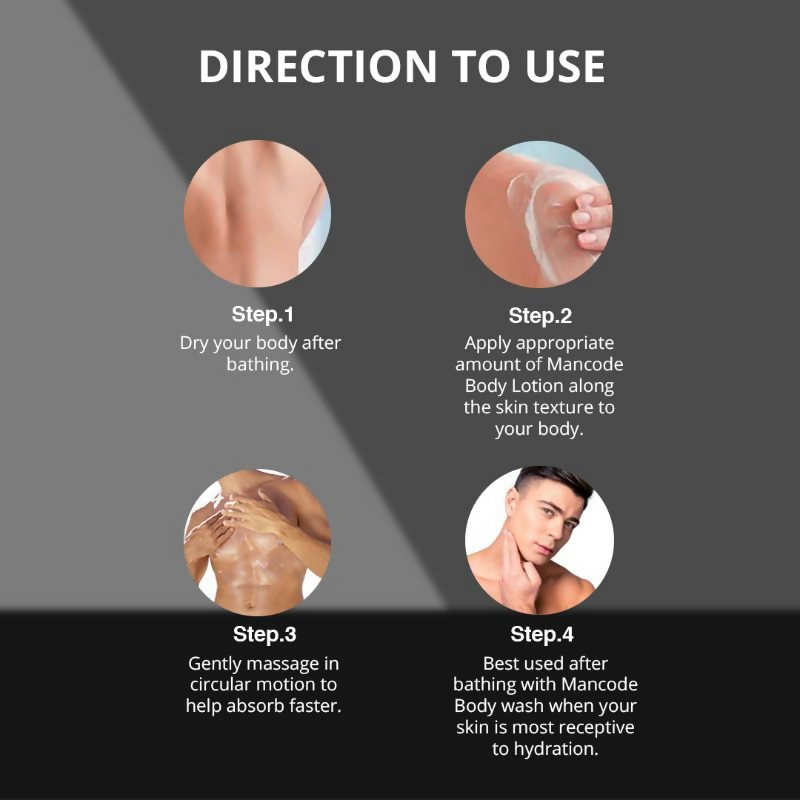 Mancode Perfumed Body Lotion With Squalane | Grocsy