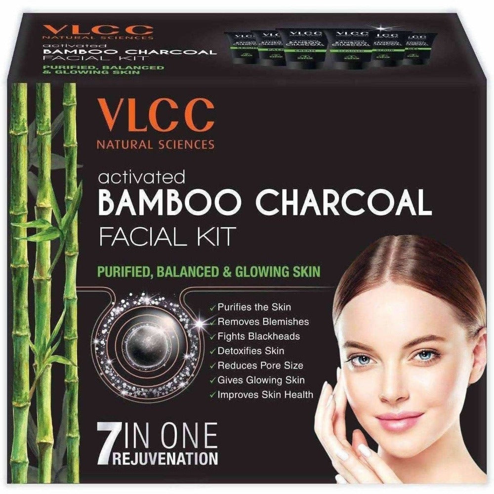 VLCC Activated Bamboo Charcoal Facial Kit | Grocsy